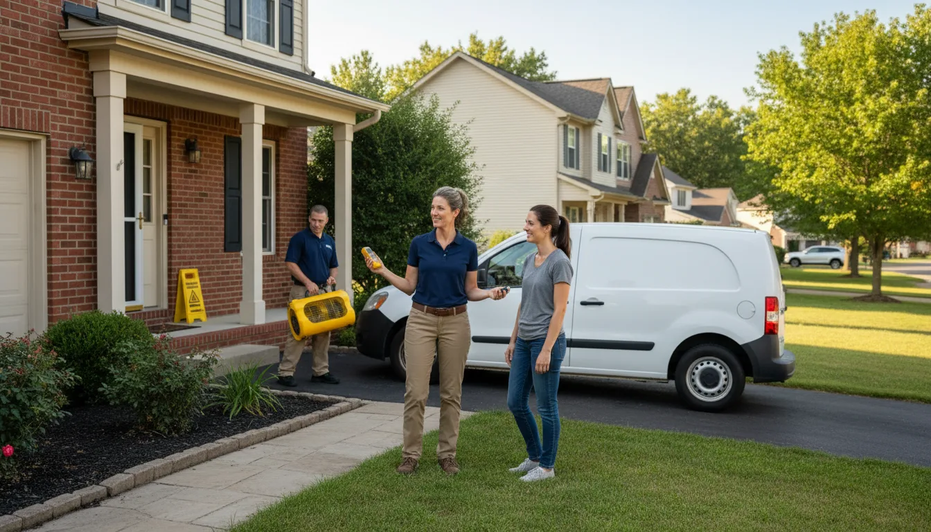 Residential water damage restoration in Spring Run, PA